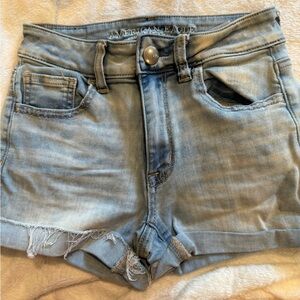 American eagle Jean shorts size 0 super super stretch
